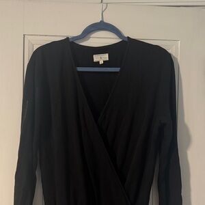 Lou & Grey Black Cozy Soft Jumpsuit